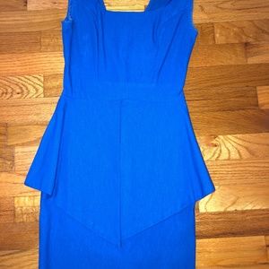 Royal blue stretchy mini dress